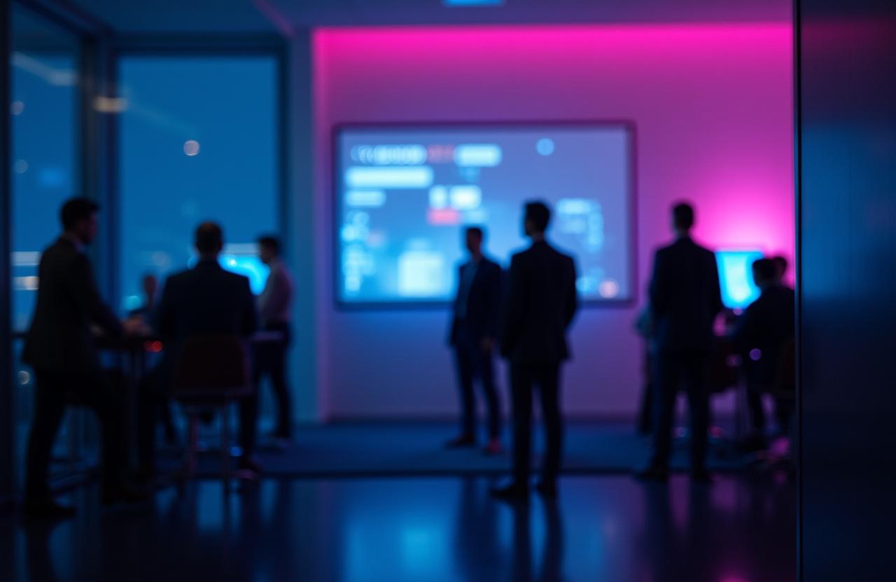 Modern executive business meeting